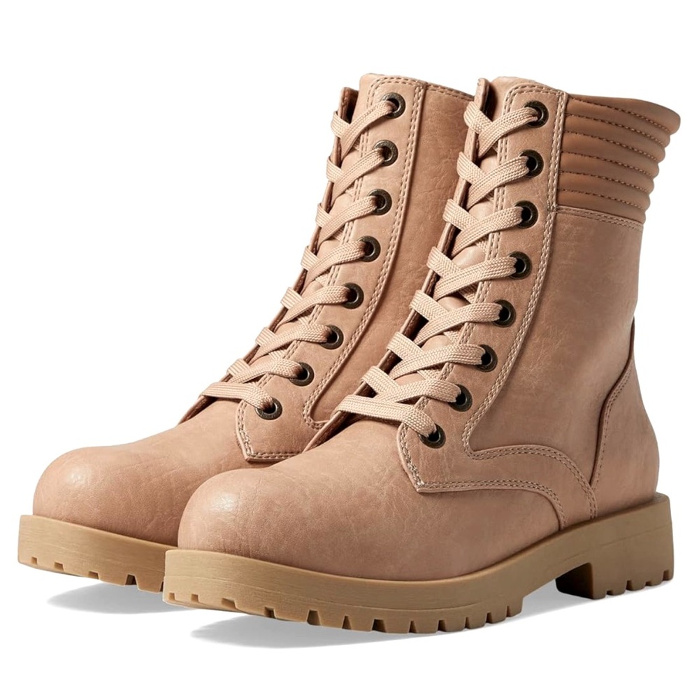 Blowfish Malibu Combat Style Boots NWOT , Tan, size 10